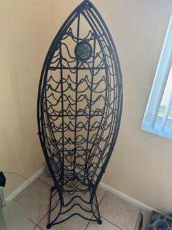 Beautiful wine rack metal