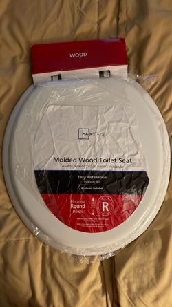 Mainstays Molded Wood Toilet Seat Round