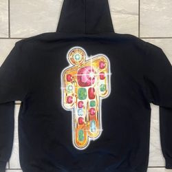 Billie Eilish X Dbruze Champion Hoodie Sweatshirt Size XL Double Sided