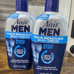 Nair Men Hair Remover Body Cream 13oz, 2ct