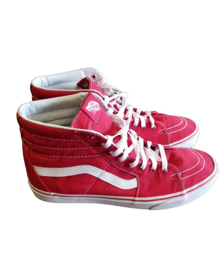 Red Van High Top Sneakers $30 (Good Condition) Size 11