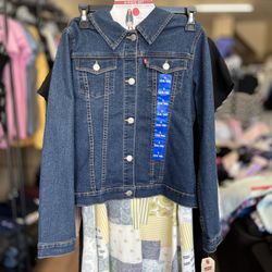 Girls Large (14/16) LEVI'S 2-PIECE SET YOUTH DENIM JACKET + DRESS