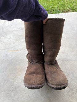 Youth Kids Brown UGG Tall Boots Size 1