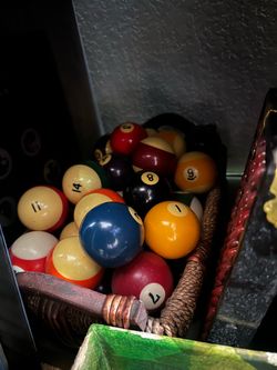 Vintage pool balls