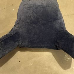 Soft Blue/gray Backrest For Bed 