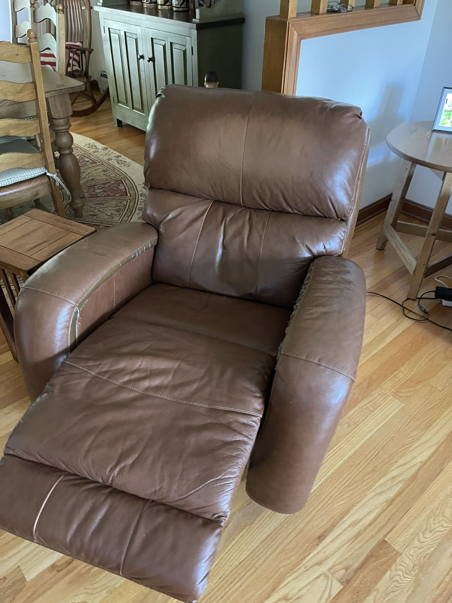 Brown Leather Arm Chair