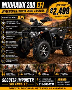 🏕️🔥 ¡Llévate la aventura a casa con la Denago Mudhawk 200 EFI! 🔥🏕️