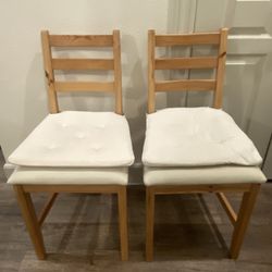Two Chairs With Cushions