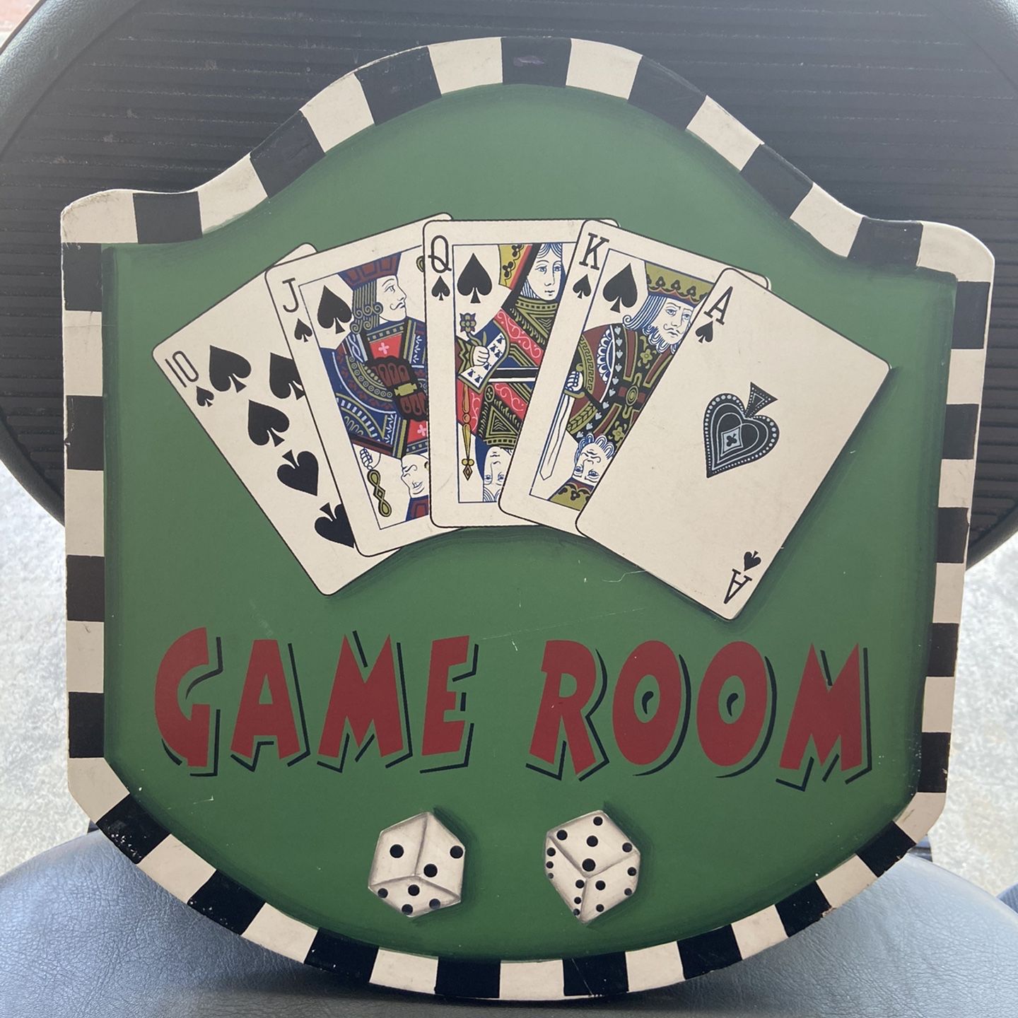 Wooden Game Room Sign 12x13
