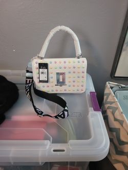 Karl Largerfeld White Bag With Pastel Studs