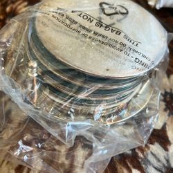 Vintage Silver Played Coaster Set