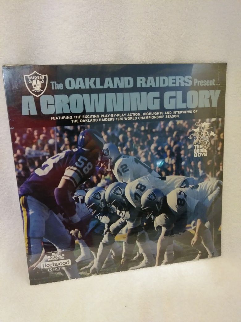 1977 Vinyl LP of Oakland Raiders World Championship 1976 Season & SB XI