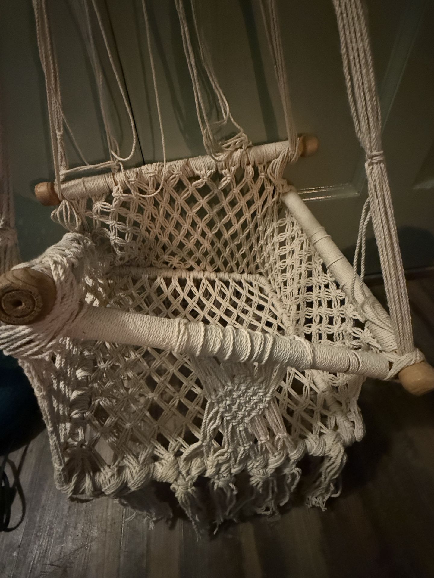 Macrame handwoven brand new baby swing from Mexico
