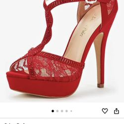 DREAM PAIRS Women's Heeled Sandals Pump