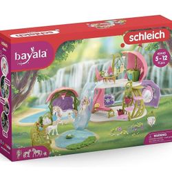 ONLY $45:  71 PC Glittering Flower House Playset with Fairy Figure,2 Cute Unicorn Toys