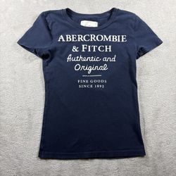 Vintage Abercrombie & fitch Woman Size S Navy Blue Baby Doll Y2K #3D