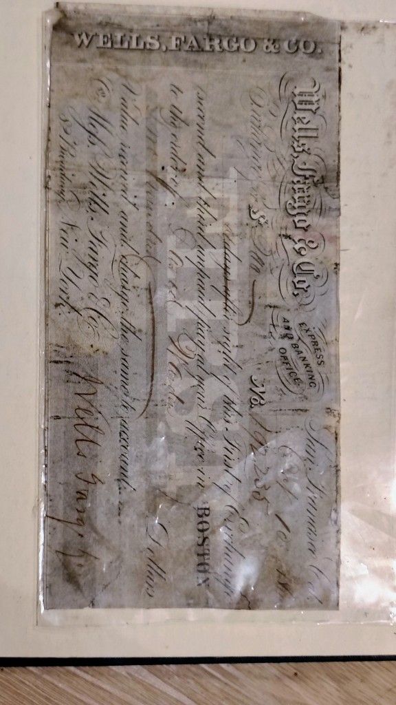 Antique Back Notes & Checks From Mid 1800's