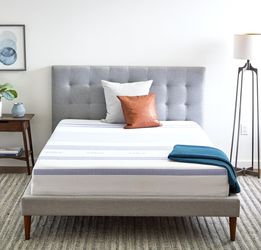Like New, Vibe Gel Memory Foam Mattress, Medium/Plush 12-Inch CertiPUR-US Certified, King Mattress, White