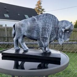 The Old Gray Buffalo Statue