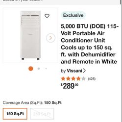 Aire Acondicionado Portátil 5000btu