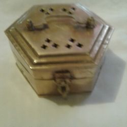 Brass Hinged Box