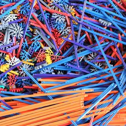 Mini (Micro) K'nex Builder STEM Set with Storage Container (White Tray Not Included)