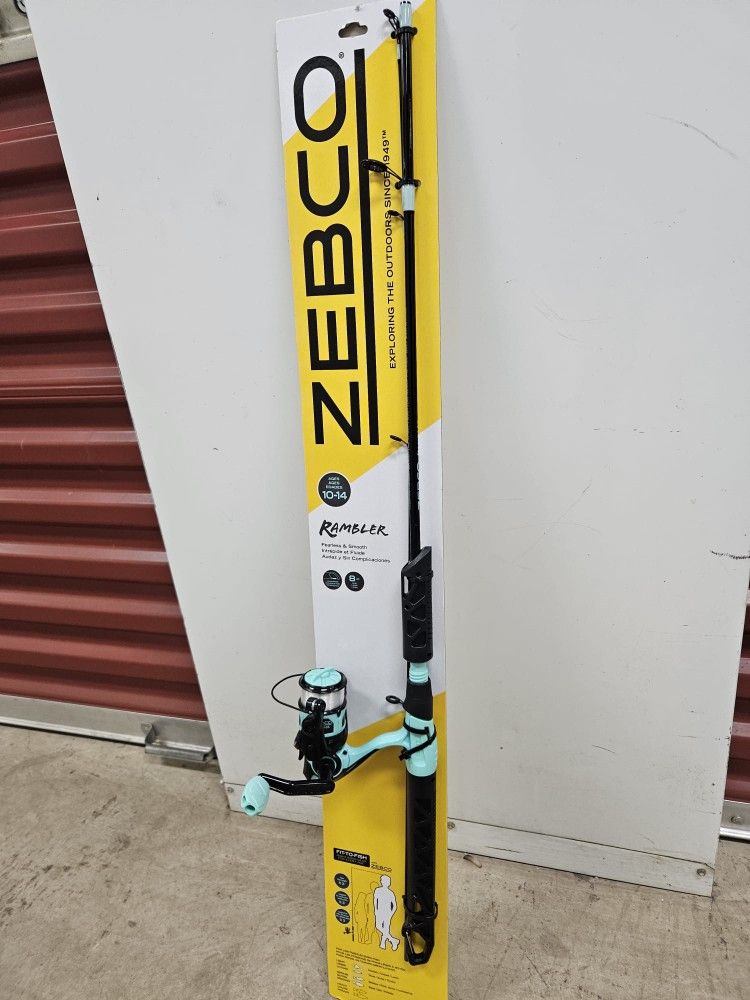 Zebco Kids Rambler Spinning Reel and Fishing Rod Combo, 5 Ft. 3 In