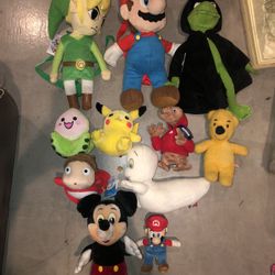 Plushies Mostly Vintage And A Few Newer Some New With Tags 