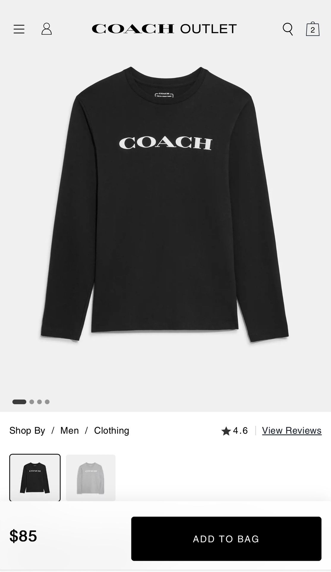 Coach Long sleeve T