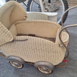 VINTAGE BABY DOLL BUGGY  STROLLER  RAT ROD