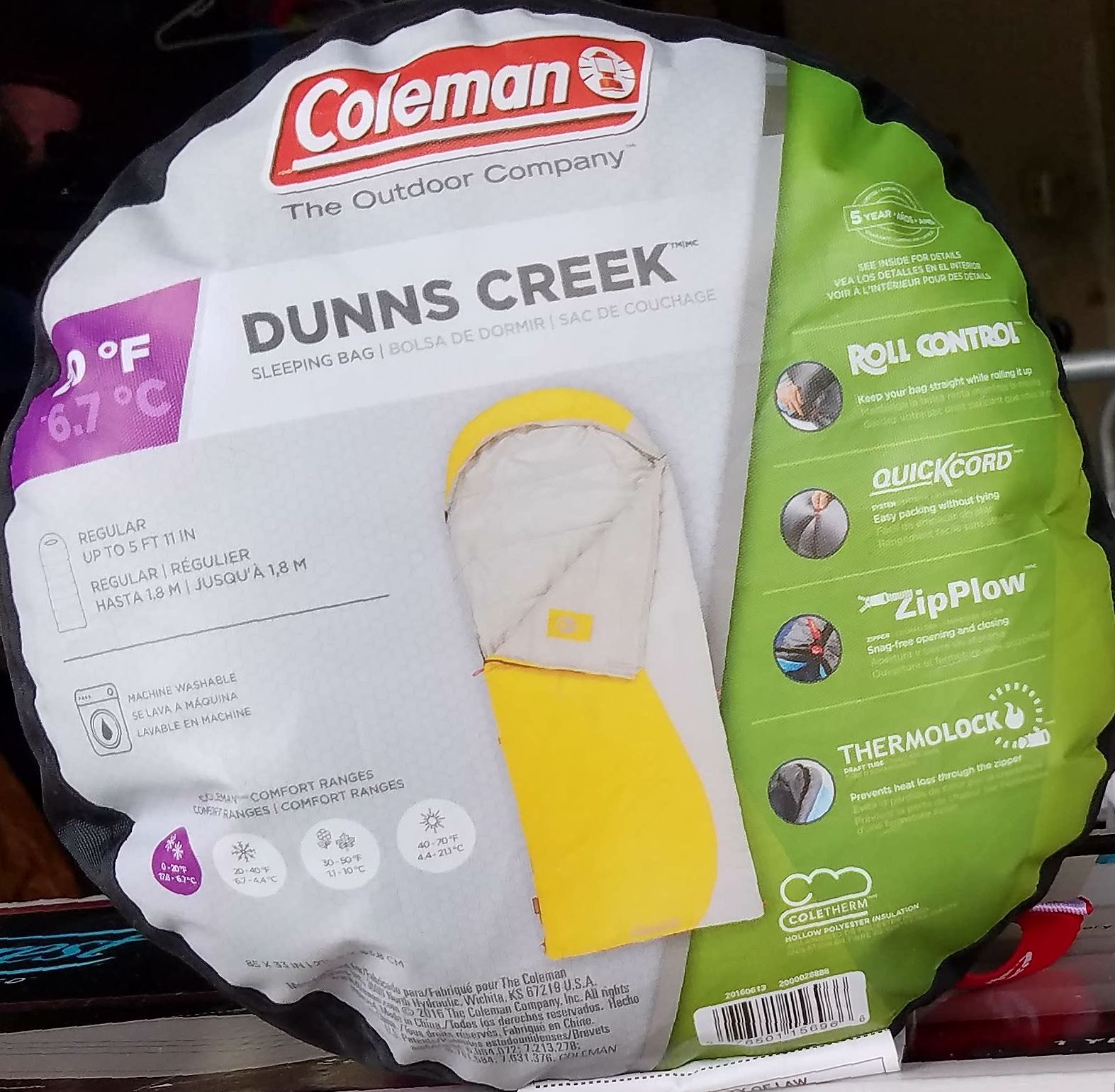 Coleman dunns 2025 creek sleeping bag