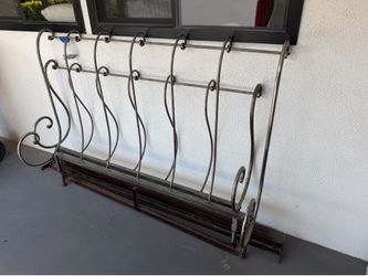 Queen wrought iron bed frame