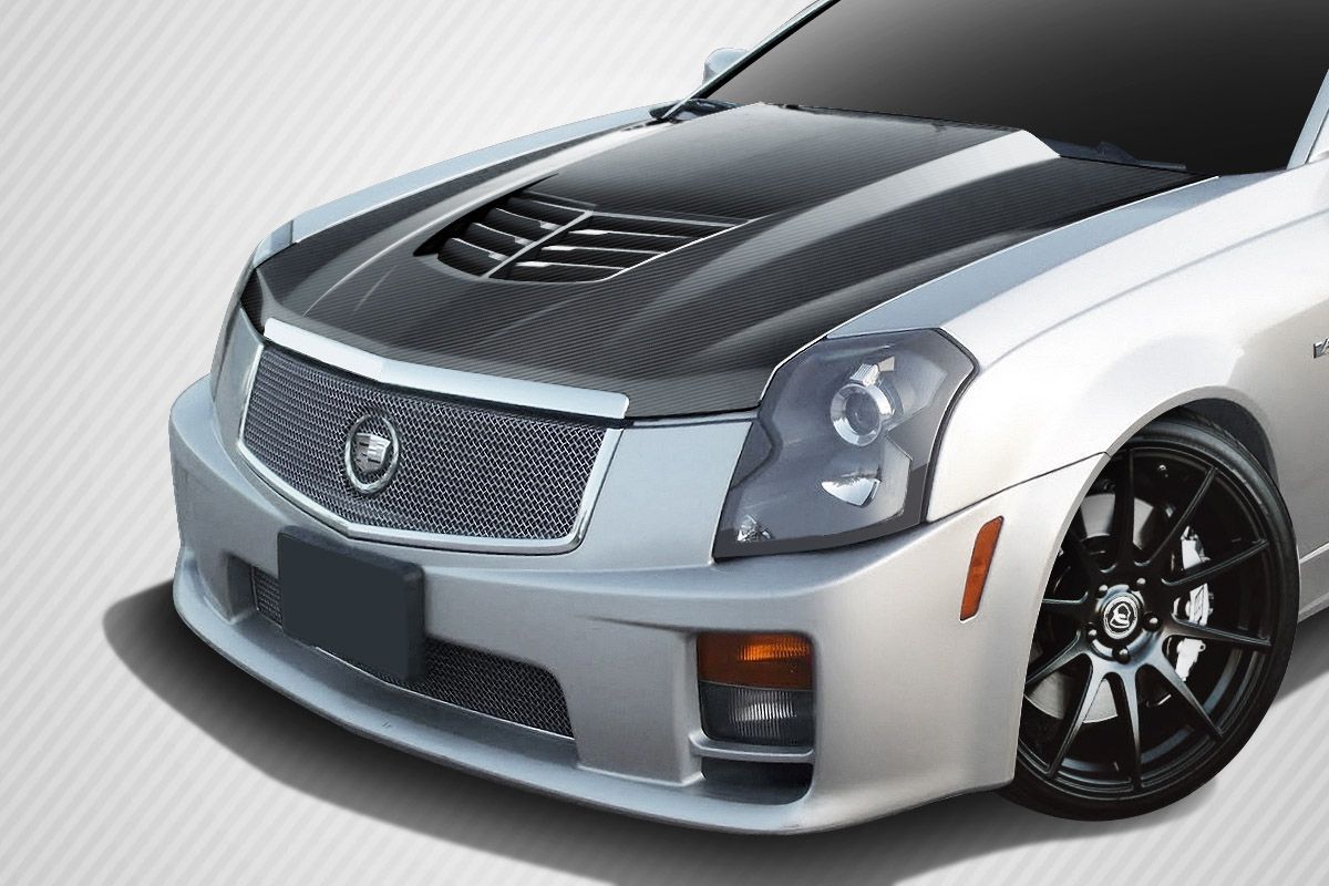 Blemished 2003-2007 Cadillac CTS Carbon Creations DriTech Stingray Z Hood- 1 Piece
