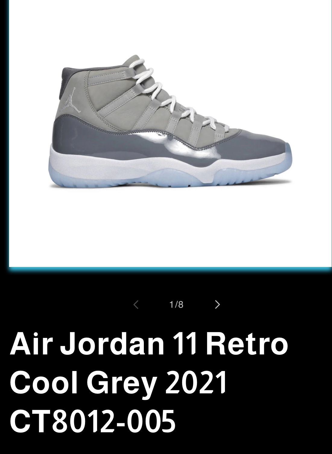 Jordan 11 Retro Cool Grey