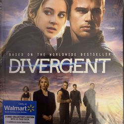DIVERGENT 2-Disc Collector’s Edition (Blu-Ray + DVD + Digital HD-2014) NEW!