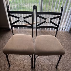 2 Office Guest Chairs – Sturdy, Good Condition