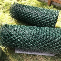 Chainlink fence ,  coated rubbery vinyl