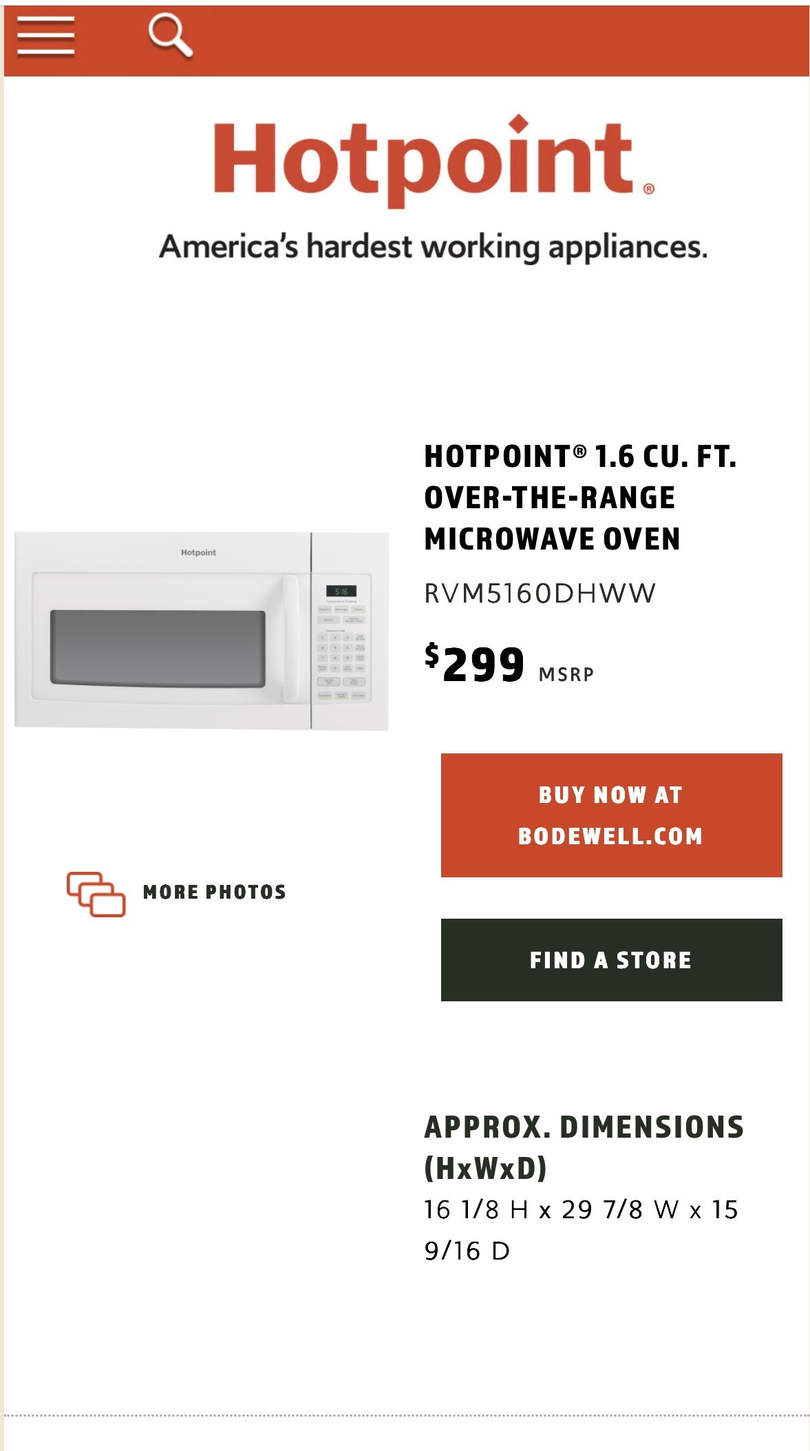 Microwave  9.1cu Ft