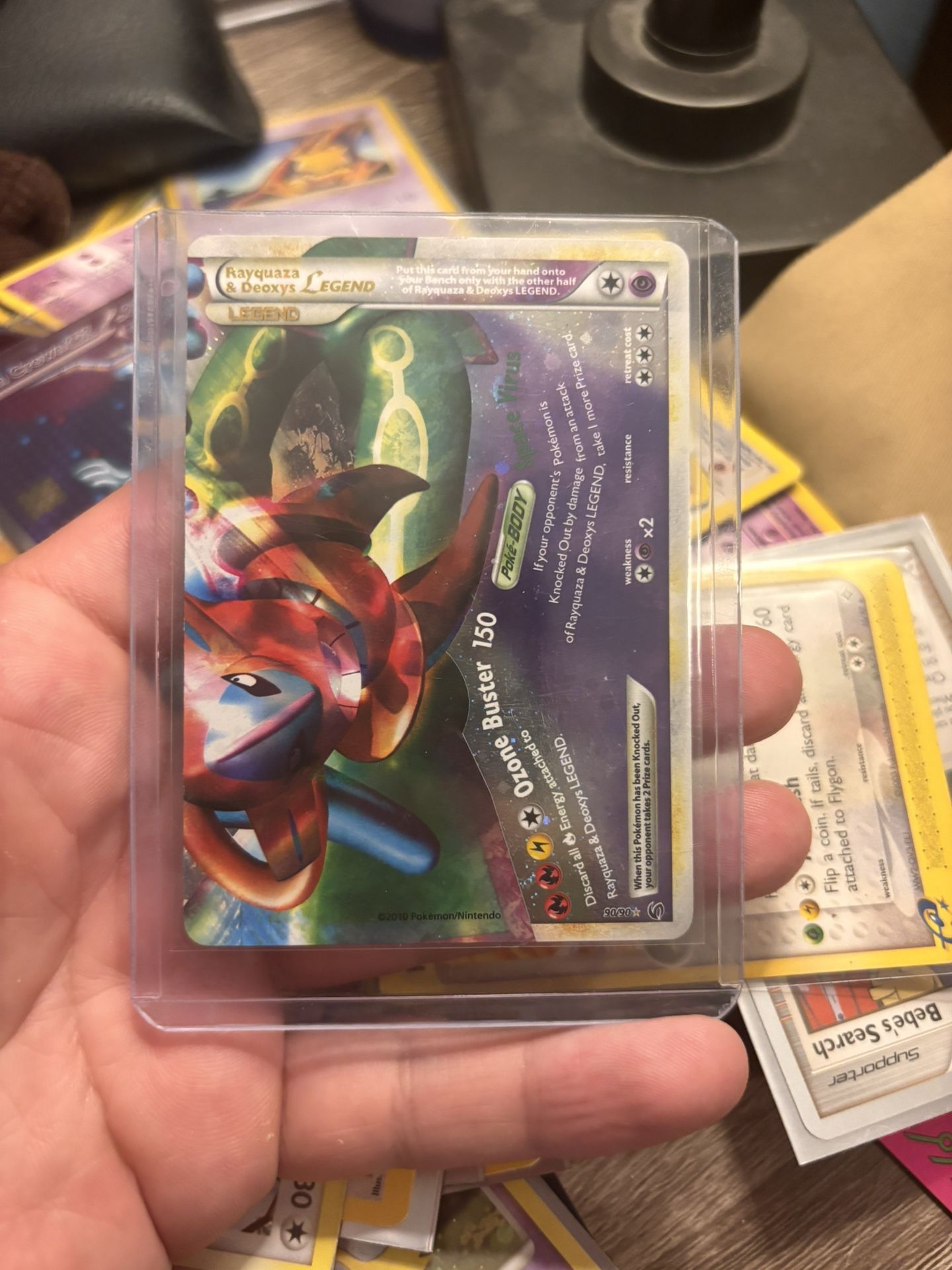 RAYQUAZZA & DEOXYS LEGEND 90/90 MINT POKEMON CARD