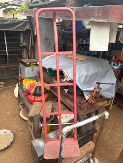 Red Steel Hand Truck Dolly