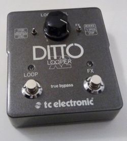 TC Electronic Ditto X2 Looper Pedal Guitar Effect Looping Electronics