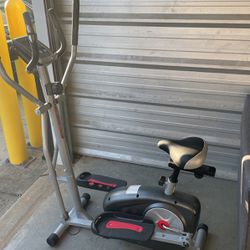 Electronic Exercise Bike With Glider Feature