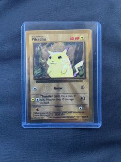 Pikachu 95,96,98 58/102 gold metal card from exclusive set