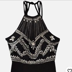 Black Sequins Mermaid Dress, Small