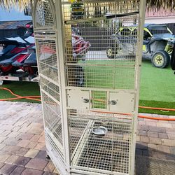 Large Bird Cage & Friendly Quaker bird