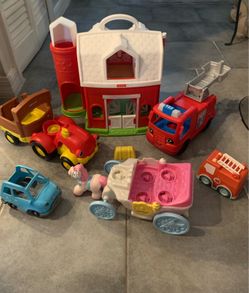 Fisher-Price Little People Barn Playset & Vehicle Bundle