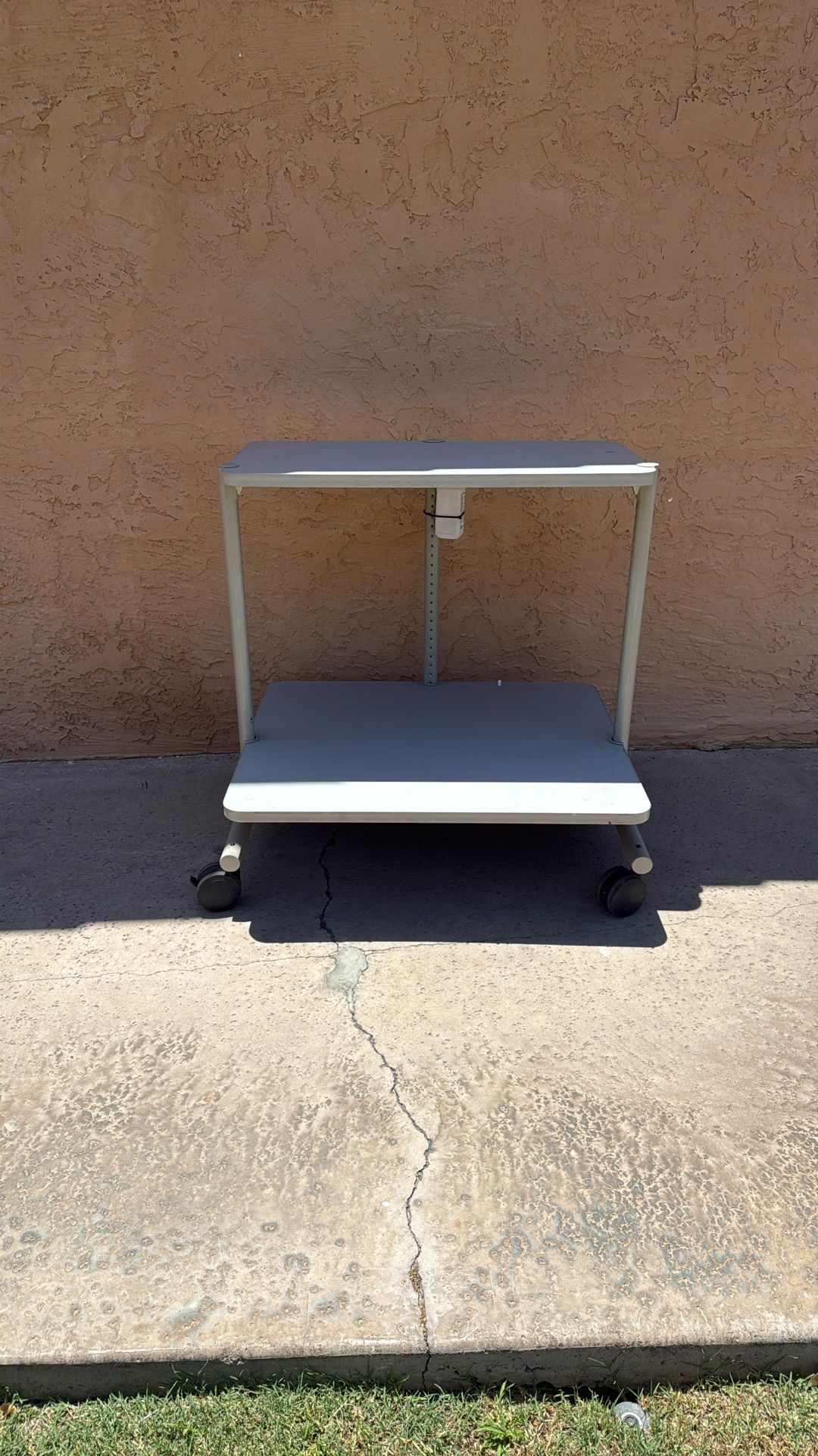 Metal And Wood Modern Desk Adjustable Hight