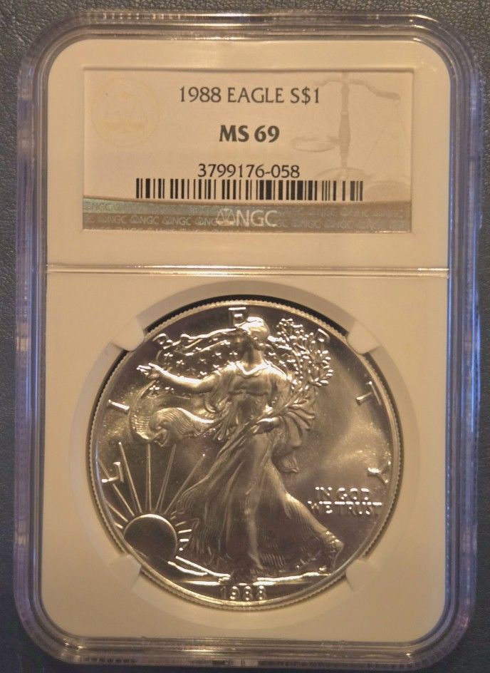 1988 Silver Eagle MS 69