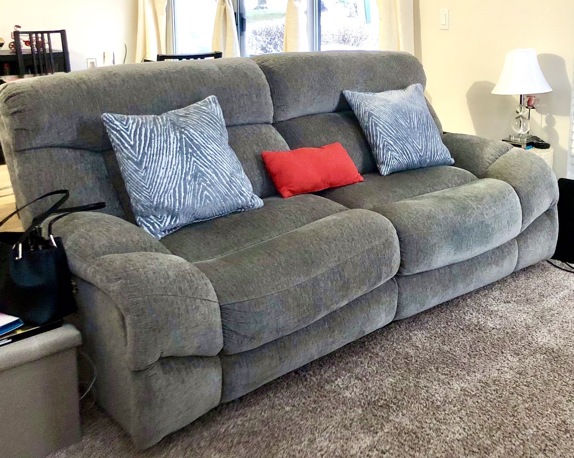 Modern Design Fabric Reclining Sofa