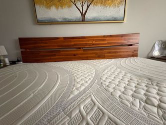 King wooden bed frame